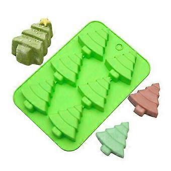 Christmas Tree Silicone Molds, 6 Cavity Non-Stick Christmas Tree Baking Molds