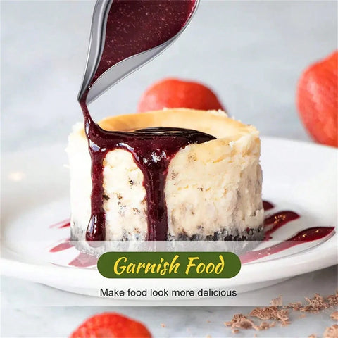 Decorating spoon garnishing a dessert Munchies Tools