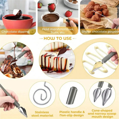 How to use chocolate dipping tools and decorating spoons Munchies Tools