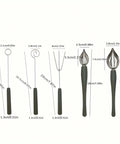 5-Piece Chocolate Dipping Tools & Decorating Spoon Set size chart – 18 to 20.5cm Munchies Tools