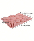 Makeup shaped silicone chocolate mold on white background