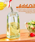 Oil sprayer misting a salad