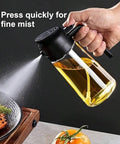 Oil dispenser in use cooking