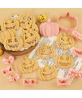 Jack-o-lantern cookies
