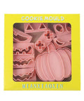 Pumpkin face cookie cutter set in gift box