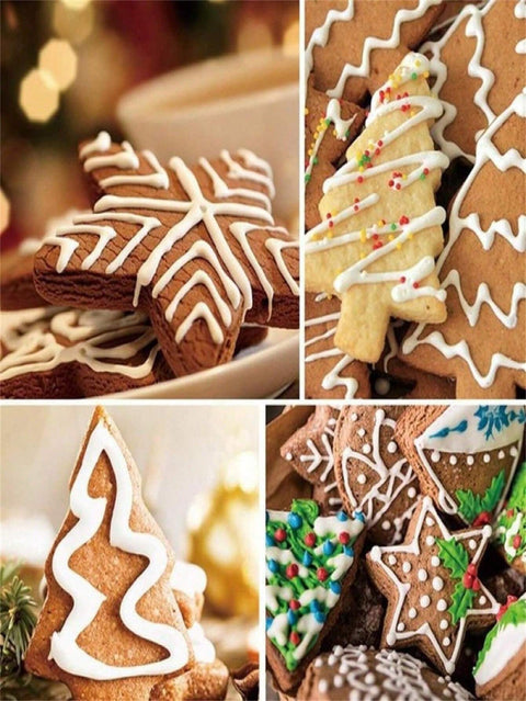 Decorated Christmas cookies