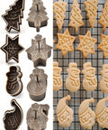 Embossed Christmas cookies