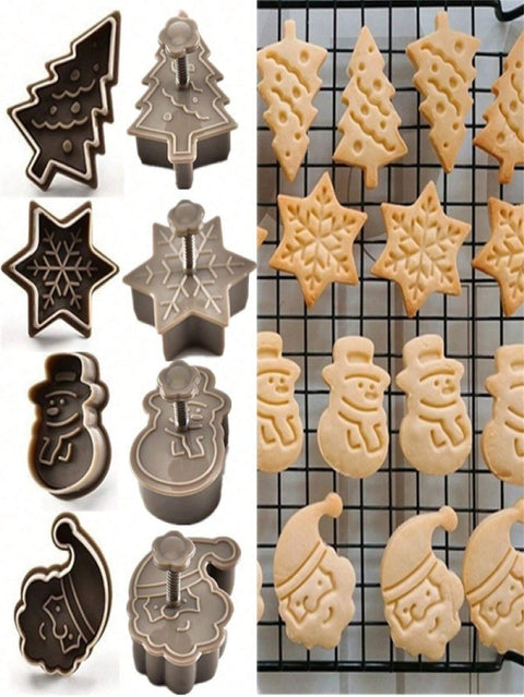 Embossed Christmas cookies