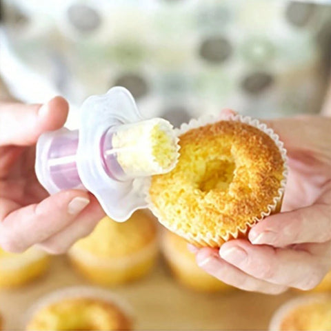 Cupcake Corer lifting out the core Munchies Tools
