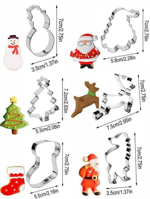 Christmas cookie cutter sizes