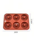 6-cavity silicone donut mold dimensions 26 x 17.8 cm