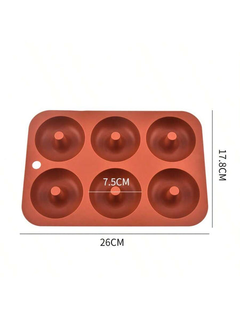 6-cavity silicone donut mold dimensions 26 x 17.8 cm