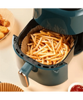 Fries in air fryer liner