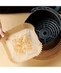 Placing liner in air fryer