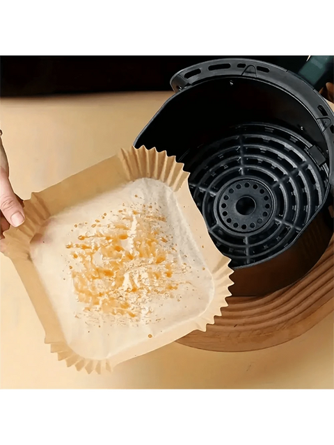 Placing liner in air fryer