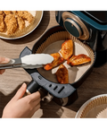 Air fryer liner with chicken
