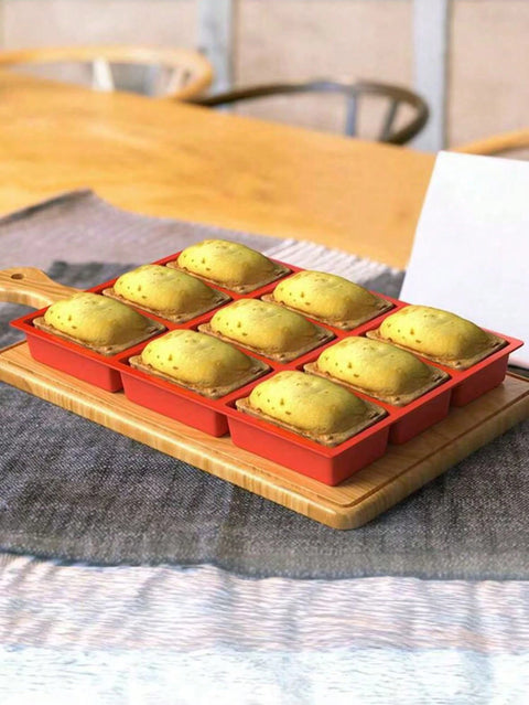 Mini breads baked in 9-cavity silicone mold