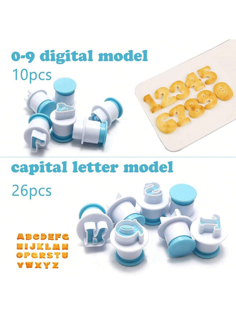 Number and capital letter stamp models
