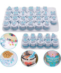 Alphabet and number plunger stamp sets