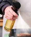 Oil sprayer over air fryer