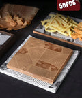 50pcs vintage newspaper print food wrapping paper