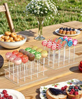 Cake pop stand on dessert table