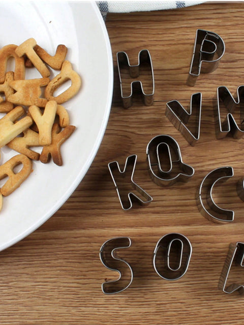 Alphabet cutter size reference