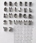 Alphabet cookie cutters letter detail