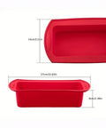 Silicone Rectangular Loaf Baking Tray size chart – 27cm x 14cm x 6cm Munchies Tools