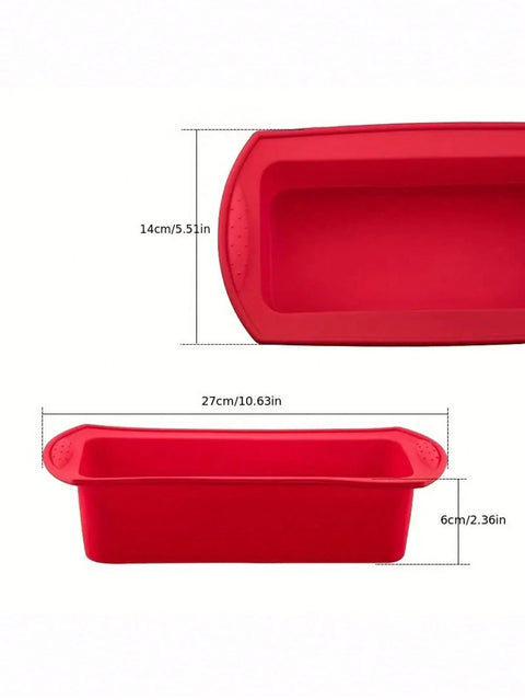 Silicone Rectangular Loaf Baking Tray size chart – 27cm x 14cm x 6cm Munchies Tools