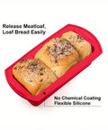 Silicone Rectangular Loaf Baking Tray releases bread easily Munchies Tools