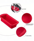 Silicone Rectangular Loaf Baking Tray easy to clean, smooth inner surface Munchies Tools