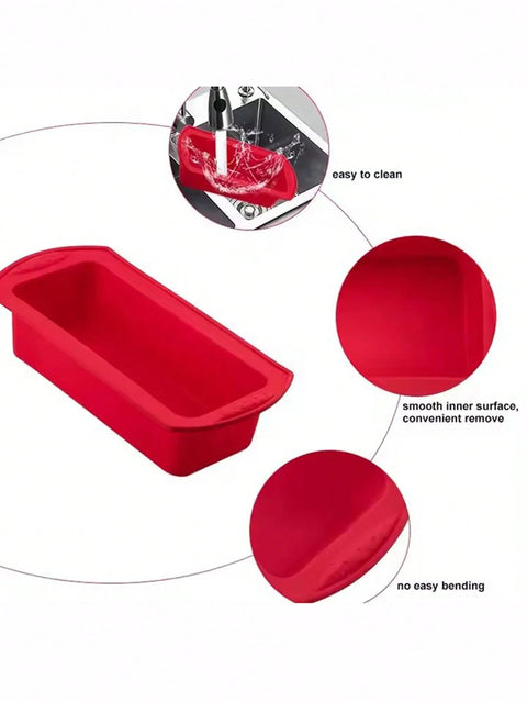 Silicone Rectangular Loaf Baking Tray easy to clean, smooth inner surface Munchies Tools