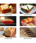 Silicone Rectangular Loaf Baking Tray for banana bread, sandwich bread and keto loaf Munchies Tools