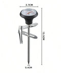 Milk frothing thermometer dimensions 13.5cm length 3.7cm dial