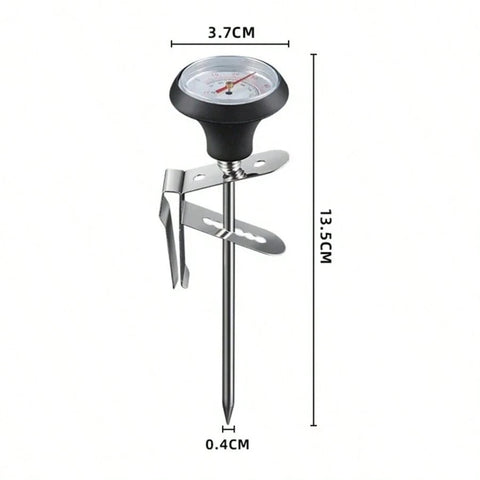 Milk frothing thermometer dimensions 13.5cm length 3.7cm dial