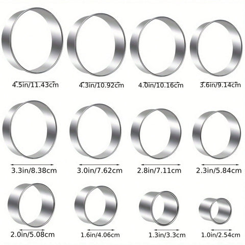 Round cookie cutter sizes