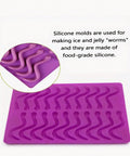Gummy worm mold dimensions 24.2 x 17.8 cm