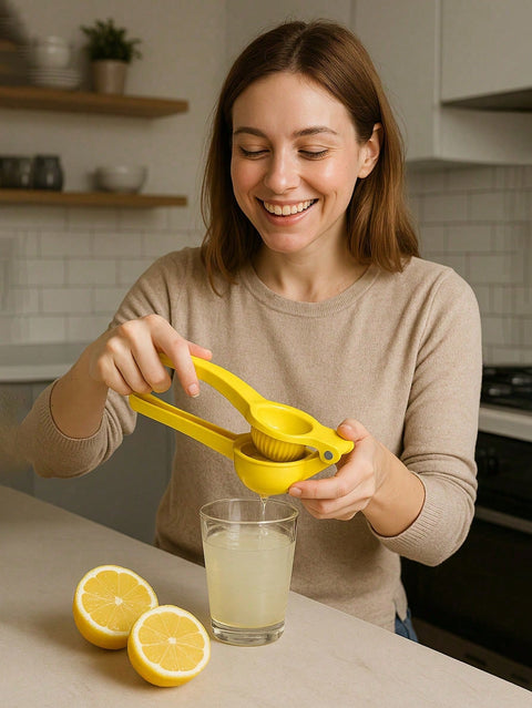 Using the lemon squeezer