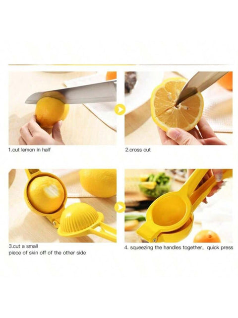 How to use the lemon squeezer