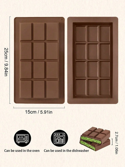 Chocolate bar mold dimensions 25 x 15 cm