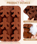 Gingerbread silicone mold size