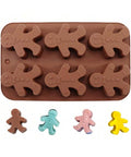 Christmas gingerbread man silicone mold