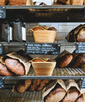 Proofing baskets in bakery