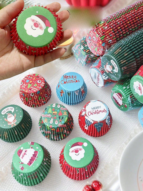 Santa and Merry Christmas liners