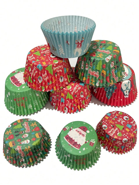 Assorted Christmas cupcake liners