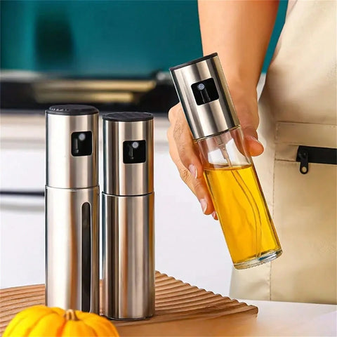 Using the oil sprayer in the kitchen