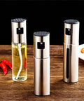 Stainless steel oil sprayers on kitchen counter