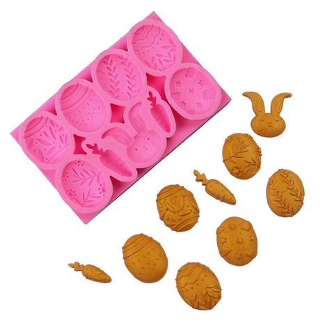 Silicone Resin Mold - Easter Designs - 8.2x13.1x1.2cm