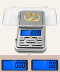 Pocket scale with flip cover